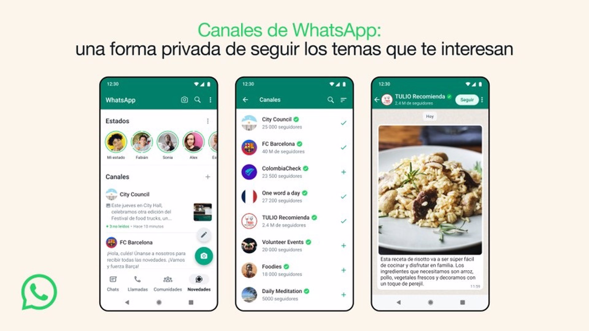 - WhatsApp Canales Foto Europa Press