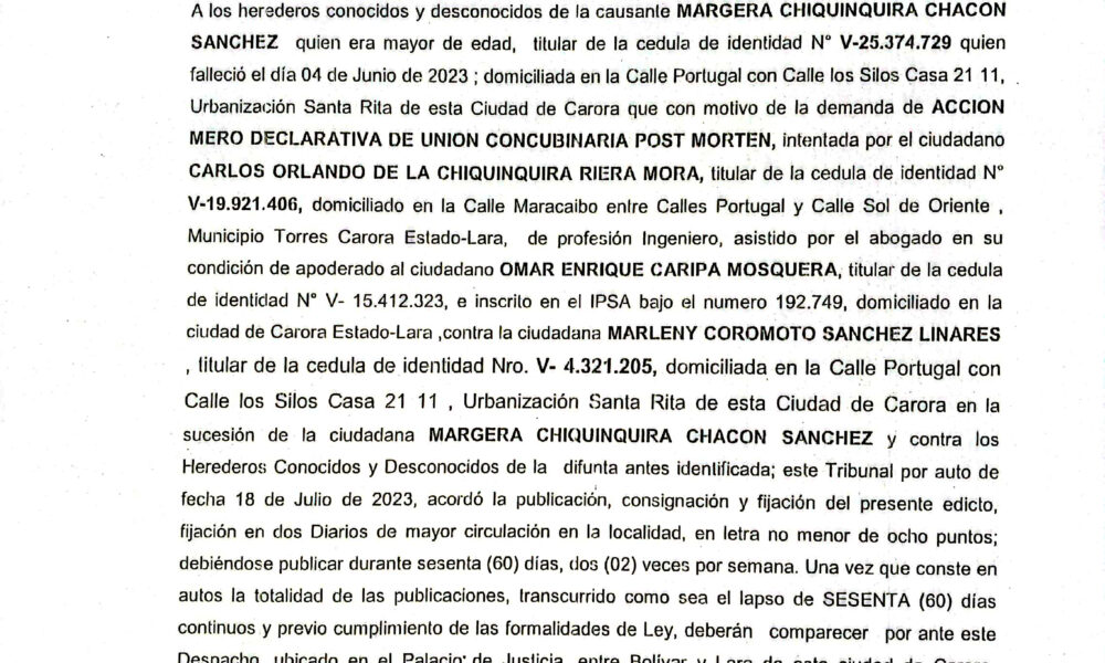 - EDICTO 2