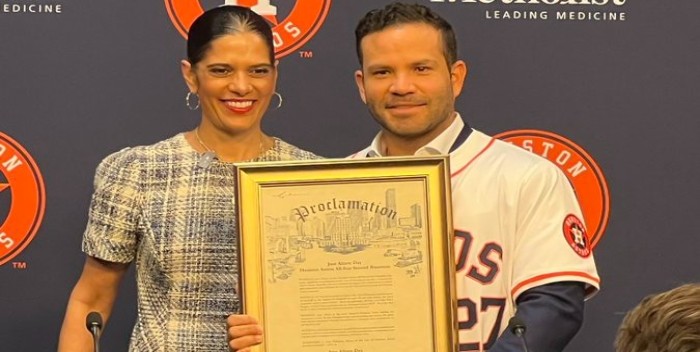 - Jose Altuve reconocido por la alcaldia de Houston 7 2 24